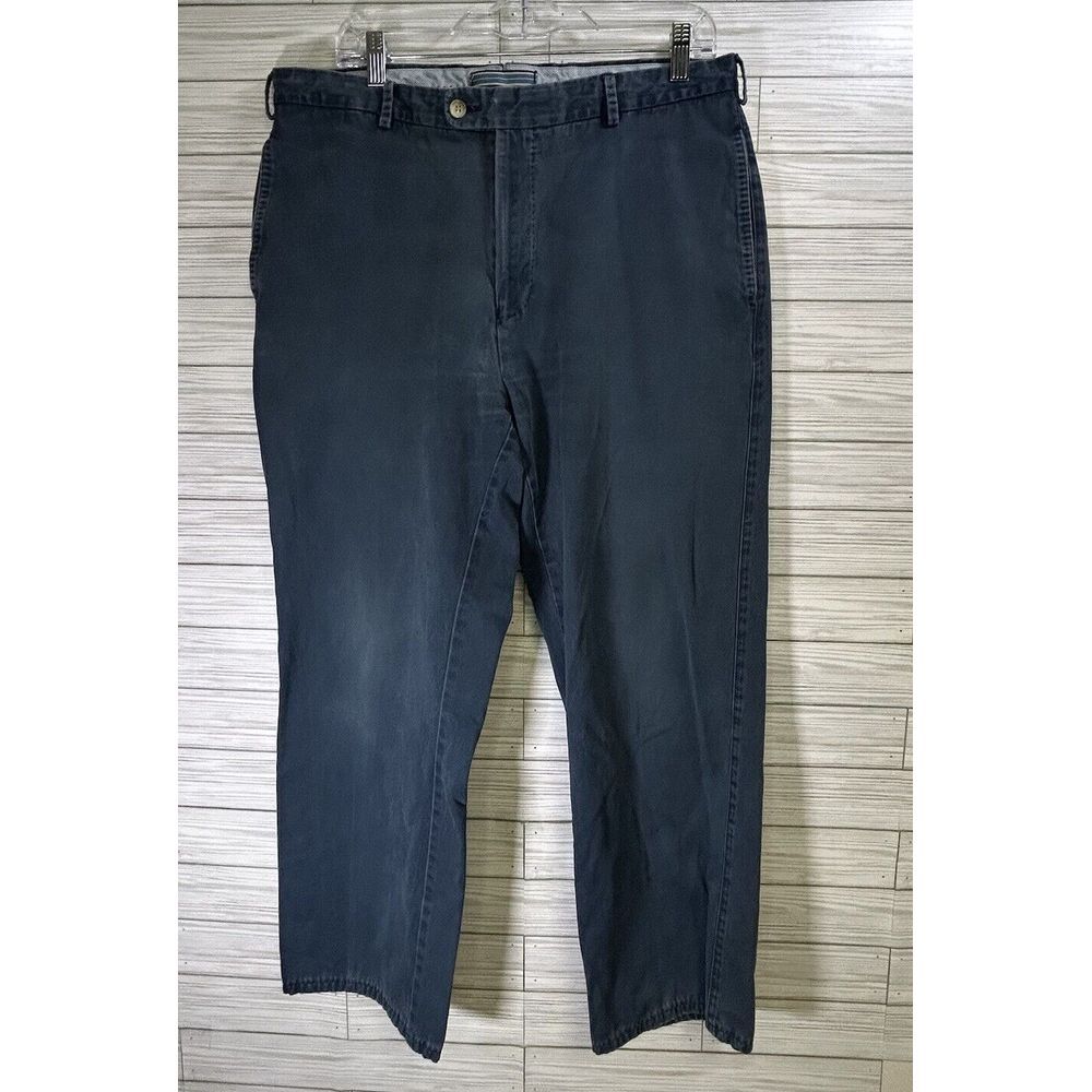 Peter Millar Men's Raleigh Washed Twill Pants Sz 35x27 Men‎ Flat Front Chino
